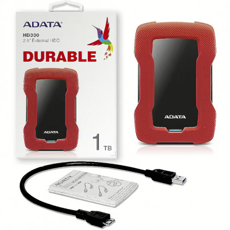 ADATA Ex HDD HD330, 1TB, usb3.0, crveni