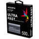 ADATA Ex SSD SU880, R2000/W2000, 500GB, U3.2, sivi