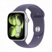 Watch Apple Watch Series 11 (2025) GPS 46mm Silver Aluminium Case with Sport Band M/L - Purple Fog