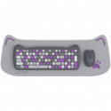 CANYON HSET-W6 EN/AD Keyboard+Mouse Kitty Edition AAA+АА Wireless Violet