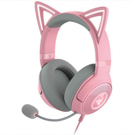 Razer Kraken Kitty V2 - USB Headset with RGB Kitty Ears - Quartz Edition - FRML