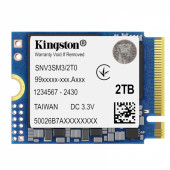 Kingston SSD 2TB NV3 M.2 2230 PCIe 4.0 NVMeUp to 5,000MB/s read, 3,000MB/s write