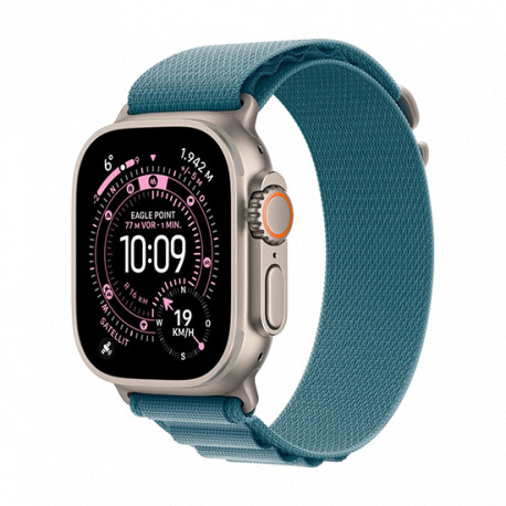 Watch Apple Watch Ultra 3 (2025) 5G 49mm Natural Titanium Case with Alpine Loop M - Light Blue