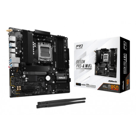 Asrock B850M Pro-A WiFi AMD B850 Utor AM5 Mikro ATX
