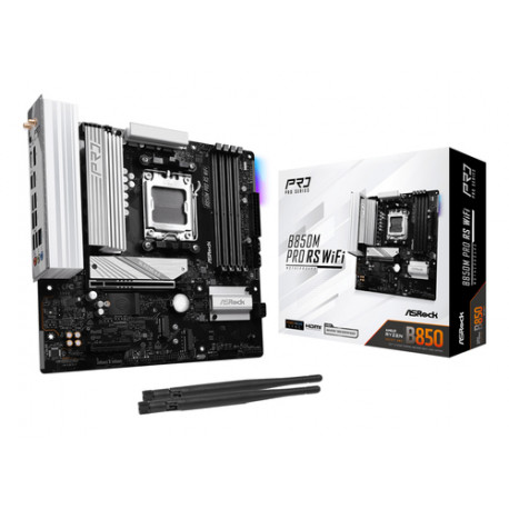 Asrock B850M Pro RS WiFi AMD B850 Utor AM5 Mikro ATX