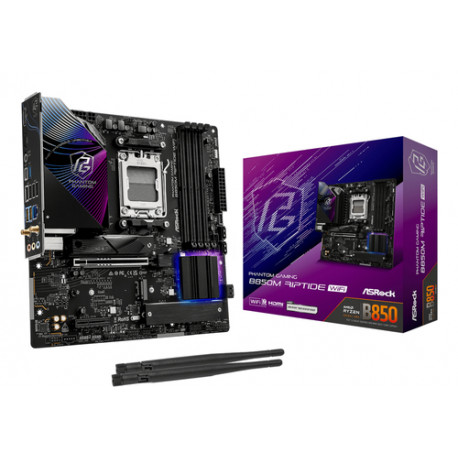Asrock Phantom Gaming B850M Riptide WiFi AMD B850 Utor AM5 Mikro ATX