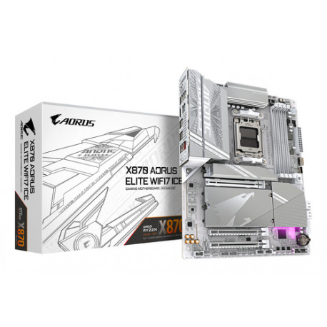 GIGABYTE X870 AORUS ELITE WIFI7 ICE AMD X870 Utor AM5 ATX