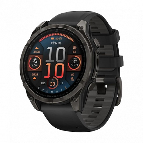 Watch Garmin Fenix 8 GPS 47mm Silicon Black Band - Black