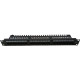 Masterlan patch panel 19" 24xRJ45, Cat6, 1U, with tie bar, black