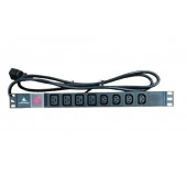 NaviaTec PDU (Power Distribution Unit) sa 4x IEC C19 4x IEC C13 priključaka, kabel IEC C20, 19"