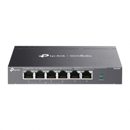 TP-Link Omada 6-Port 10 100Mbps Unmanaged Desktop Switch with 4-Port PoE