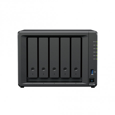 Synology DS1525+ DiskStation 5-bay All-in-1 NAS server, AMD Ryzen V1500B, Memory: 8 GB, LAN:2x 2.5GbE, 2x USB 3.2 Gen1, 2x US
