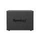Synology DS1525+ DiskStation 5-bay All-in-1 NAS server, AMD Ryzen V1500B, Memory: 8 GB, LAN:2x 2.5GbE, 2x USB 3.2 Gen1, 2x US