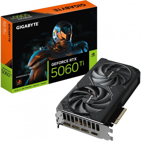 Gigabyte GeForce RTX 5060 TI Windforce 8GB GDDR7, 8GB GDDR7/128-bit, PCIe 5.0x16, HDMI/3×DP
