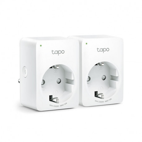 TP-Link Tapo P100-2 WiFi Smart Plug (2 pack) 2.4GHz, 802.11b/g/n, BT4.2, Tapo app, Wi-Fi kontrola, Timer/Schedule postavke, G
