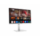 Monitor MSI Modern MD272UPSW / 27" / 4K UHD / IPS / 60Hz / 4ms (GtG) / KVM / white - adjustable stand - PD 65W