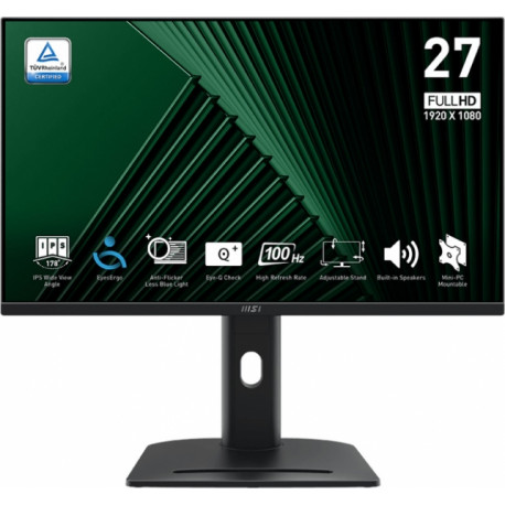 Monitor MSI PRO MP275PG E14 / 27" / FHD / IPS / 144Hz / 1ms (MPRT) / black
