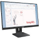 Monitor LENOVO ThinkVision E24-40 23,8" / WLED / IPS / 100Hz / 4ms / black - adjustable stand
