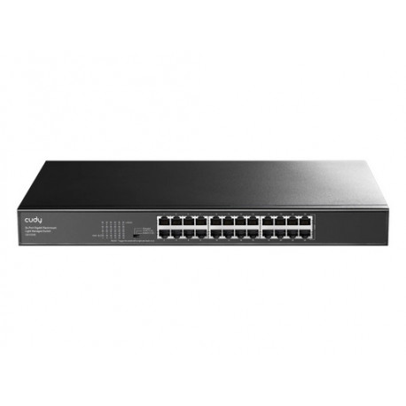 Switch CUDY GS1024E, Easy Smart, 24-Port, Gigabit, Rackmount, Light Managed
