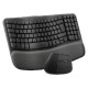 Tipkovnica in miška Logitech Wave Keys and Lift COMBO, Wireless, grafitna, SLO g.