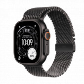 Watch Apple Watch Ultra 3 (2025) 5G 49mm Black Titanium Case with Black Titanium Milanese Loop M - Black