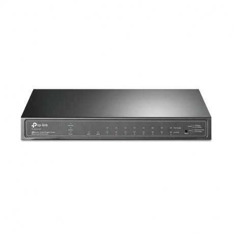 TP-Link 10-port Gigabit PoE+ Smart preklopnik (Switch), 8×10/100/1000M RJ45 ports + 2×SFP ports, metalno kućište (61W)
