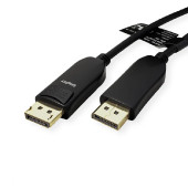 Roline VALUE DisplayPort kabel v1.4 (AOC), M/M, 20m, crni