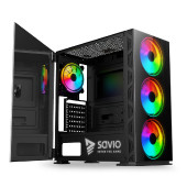 Kućište Savio X1 RaptorARGB ATX Mid-Tower. Mesh Glass