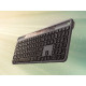 Tipkovnica Logitech K980 Signature Slim Solar+, Wireless, grafitna, SLO g.