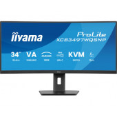 IIYAMA 34" XCB3497WQSNP-B1 UWQHD (3440×1440) curved VA, 21:9,350 cd/m2, 3000:1, HDMI x2, DP,  USB-C dock, RJ45, KVM switch, H