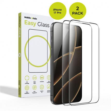Mobile Origin EasyGlass zaštitno staklo iPhone 17 Pro, 2 pack