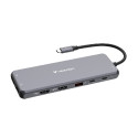 Verbatim USB-C Pro Multiport Hub 13 Port CMH-13: 2xHDMI, 1xDisplayPort, 1xRJ45, 3xUSB-A 3.2 Gen 1, 1xUSB-A 3.2 Gen 2, 2xUSB-A