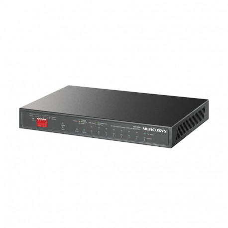 Mercusys 10-Port Gigabit Desktop preklopnik (Switch) 10×10/100/1000Mbps, 8-Port PoE+, Plug & Play, Auto-Negotiation, Auto-MDI