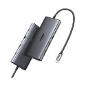 UGREEN 11-portni USB-C HUB na 2xUSB-A 3.2, 2xUSB-C 3.2, 1x AUX 3.5mm, 1x USB-A 3.0, 1x VGA utor, 1x HDMI 60 Hz, 1x RJ45 Ether