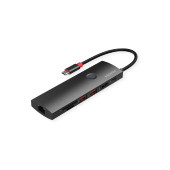 Roline USB-C multiport docking station, 1×4K HDMI, 2×USB 3.2 Gen 2, 1×USB Type C PD, 1×G-LAN, 1×SD/microSD Card Reader
