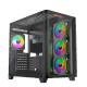 BIT FORCE Mid Tower ARGB Gaming PC kućište CUBE ARGB-TGC-PWM4