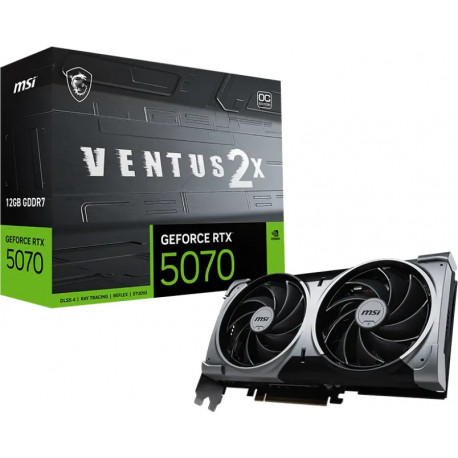 MSI RTX 5070 Ventus 2X OC 12GB GDDR7, 12GB GDDR7/192bit, PCI-E 5.0, 1xHDMI/3×DP