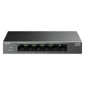 TP-Link LS106LP 6-Port 10/100 Mbps Desktop Switch with 4-Port PoE, 4× 10/100 Mbps PoE Ports, 2× 10/1
