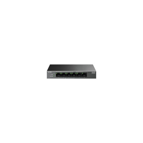 TP-Link LS106LP 6-Port 10/100 Mbps Desktop Switch with 4-Port PoE, 4× 10/100 Mbps PoE Ports, 2× 10/1