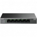 TP-Link LS106LP 6-Port 10/100 Mbps Desktop Switch with 4-Port PoE, 4× 10/100 Mbps PoE Ports, 2× 10/1