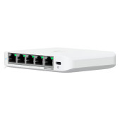 Ubiquiti 5-port 2.5G switch that can be powered with PoE or a USB-C adapter 4x 2.5 GbE ports, 2.5 G