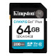 Kingston Canvas Go! Plus SD, R200MB, 64GB