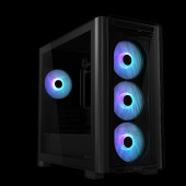 ASUS A23 PLUS MicroATX ARGB Case Black