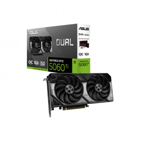 Asus Dual GeForce RTX 5060 Ti 16GB GDDR7, 16GB GDDR7/128-bit, PCIe 5.0x16, HDMI/3×DP