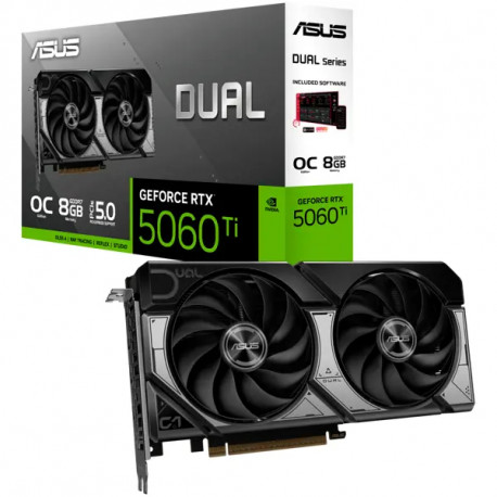 Asus Dual GeForce RTX 5060 Ti 8GB GDDR7/128-bit, PCIe 5.0x16, HDMI/3×DP