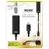 Port adapter USB-C M u RJ45 F