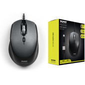 Port miš OFFICE PRO SILENT, žični, crni