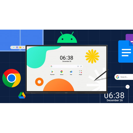 Samsung LH65WAFWLGCXEN, 65" Android touch display