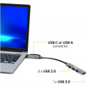 Port HUB USB-C/A 4 porta 480 Mbps SLIM