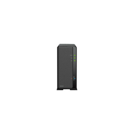 Synology DiskStation DS124 1-Bay NAS, CPU 4-core 1.7 GHz, 1 GB DDR4, 1 x 1Gbe LAN, 2 x USB 3.2